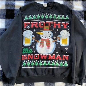 Frothy the Snowman pullover sweater